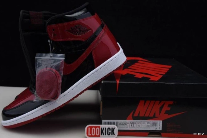 Rep TBK 1 Jordan Bred 555088-063 Patent Air High OG 0822